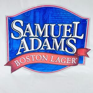 Samuel Adams Boston Lager Tin Metal Sign 15x13 Man Cave Craft Beer Decor